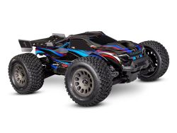 TRX108076-1-BLU Traxxas Mini XRT 4WD Brushless VXL3S RTR 1:12 Truggy blau mit 2S Lipo Akku + USB/C-Lader