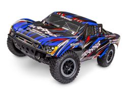 TRX58334-4-BLUE Traxxas Slash 2WD Brushless EHD BL-2S RTR 1:10 1:10 Short Course Race Truck blau ohne Akku/Lader