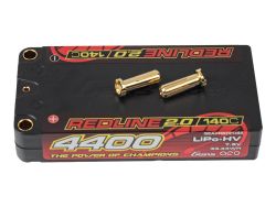 GEA44002S14S5 Gens Ace Redline 2.0 Series 4400mAh 7.6V 140C 2S1P Hard Case 111 # HV LiPo Batterie 