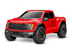 TRX101076-4-RED Traxxas Ford F-150 Raptor-R 4WD VXL3S RTR 1:10 Short Course Pickup Truck rot Brushless ohne Akku/Lader