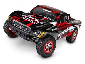 58034-8 Traxxas Slash 2WD Brushed RTR 1:10 Short Course Race Truck rot mit Akku + 4A USB/C-Lader