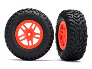Traxxas SCT Reifen auf 2.2/3.0 Felge orange (2) , Slash 4x4 v/h TRX5892