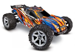 TRX67076-4-ORNG Traxxas Rustler 4x4 VXL 1/10 RTR TQi TSM Orange Produktansicht Traxxas Rustler 1:10 RTR 4WD VXL Truggy orange Brushless ohne Akku/Lader 