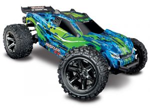 TRX67076-4-GRN Traxxas Produktansicht vom Traxxas Rustler 4x4 VXL Brushless 1:10 RC Modellauto Elektro Truggy Allradantrieb (4WD) RtR 2,4 GHz 