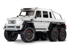 TRX88096-4-WHT Produktansicht vom Traxxas Mercedes AMG G63 6x6 Brushed 1:10 RC Modellauto Elektro Crawler Allradantrieb (6WD) RtR 2,4 GHz