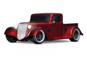 Traxxas 93034-4-RED - Factory Five '35 Hot Rod Truck 1/10 AWD RTR Red | Produtkansicht vom Traxxas Factory Five '35 Hot Rod Truck rot 1:10 RTR Brushed LED ohne Akku/Lader