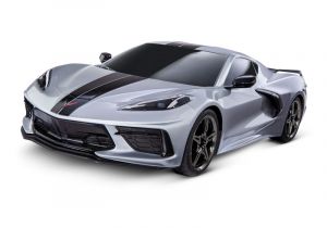 TRX93054-4-SLVR Traxxas 4-TEC 3.0 Chevrolet Corvette Stingray RTR Silver | Produktansicht Traxxas 4-TEC 3.0 Chevrolet Corvette Stingray silber 1:10 RTR Brushed LED ohne Akku/Lader