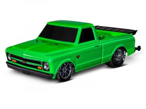 TRX94076-4-GRN Traxxas 1967 Chevrolet C10 rc car | Produktansicht Traxxas Drag Slash Grün Brushless 1:10 RC Modellauto Sportwagen RTR Kit  