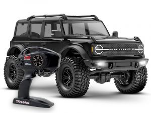 Traxxas TRX-4M Ford Bronco 1:18 RTR 4WD Mini RC Crawler schwarz Brushed mit Akku/Lader 