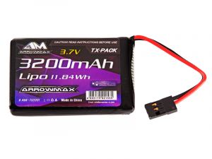 Arrowmax Competition LiPo TX-Pack Sender Sanwa MT-44 # 3200mAh 3.7V