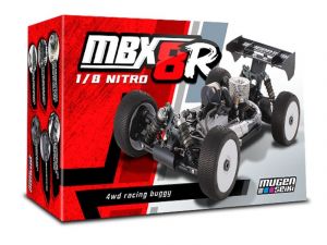 E2027 Mugen 1/8 Scale Nitro 4WD Buggy MBX8R | Baukastenansicht vom Mugen Seiki 1:8 GP 4WD MBX-8R Nitro Buggy