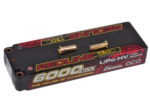 GEA60002S13L5 Gens Ace Redline Stock LiPo RC Hardcase Akku 6000mAh 7.6V 2S2P 130C (5mm, 276g)