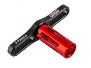 Reckward Tuning Artikelnummer RT3103 Produktansicht vom RT Werkzeugschlüssel 17mm schwarz/rot für Radmuttern beim 1:8 Buggy/Truggy