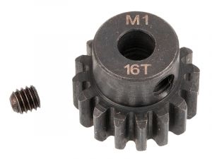 RT Motorritzel Modul 1 Stahl 16 Zähne für 5mm Welle