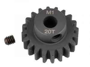 RT Motorritzel Modul 1 Stahl 20 Zähne für 5mm Welle