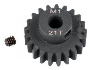 RT5000-21 Produktansicht RT Motorritzel Modul 1 Stahl 21 Zähne für 5mm Welle