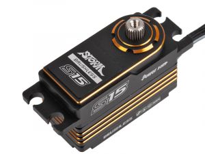 Power HD S15 Black Golden | Produktansicht vom Power HD Brushless Low Profile Digital Servo S15 in der Black Golden Ausführung