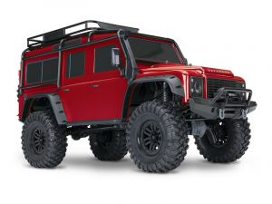 TRX82056-4-RED Traxxas TRX-4 Scale & Trail Crawler Land Rover Defender Red RTR Produktansicht Traxxas TRX-4 LR Defender 4x4 rot RTR Crawler Brushed ohne Akku/Lader