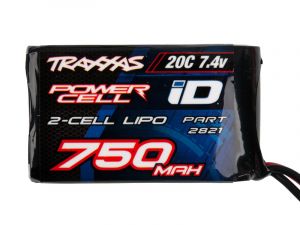 Traxxas LiPo TRX-4M Akku 750mAh 7,4V 2-Zellen 20C (MID Stecker) TRX2821