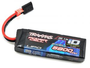 TRX2843X Traxxas Li-Po Battery 2S 7,4v 5800mAh 25C iD-connector Produktansicht vom Traxxas ID LiPo Akku 5800mAh 7,4V 2-Zellen 25C (Stecker) 2843X