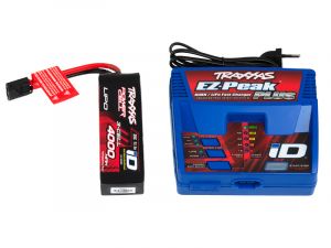 TRX2994GX Traxxas POWER PACK EZ-Peak Plus Ladegerät EU Version + 1x ID LiPo 11,1V 4000mah 25C 