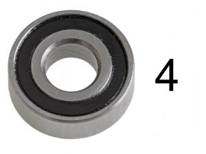 RT Dichtkugellager 5x12x4mm (4) MR125-2RS
