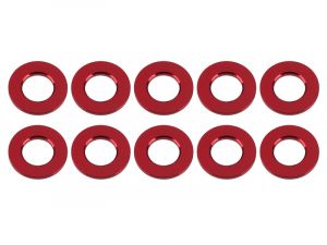 UR1504-R Ultimate Shims Produktansicht Ultimate RC Rot Aluminium 3x6x0.5 Unterlegscheibe (10)