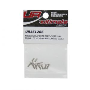 UR161206 - Ultimate RC Senkkopfschraube M2x6mm 12.9 (10)