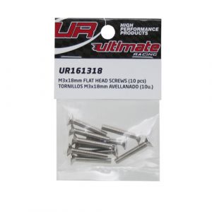 UR161318 - Ultimate RC Senkkopfschraube M3x18mm 12.9 (10)