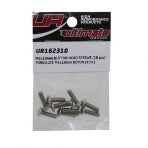 Ultimate RC Rundkopfschraube M3x10mm 12.9 (10) Button Head Innensechskant