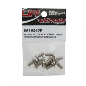 Ultimate RC Rundkopfschraube M4x8mm 12.9 (10) Button Head Innensechskant