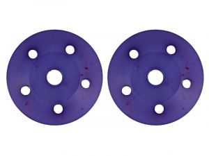 Ultimate RC Stoßdämpfer Kolbenplatten Violett 5x1.5mm (2) konisch 16mm gerade Löcher