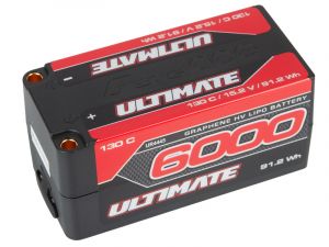 UR4445 Ultimate Graphene LiPo RC Hardcase Shorty Akku 15.2V 6000mAh 130C Rate 5mm Buchse