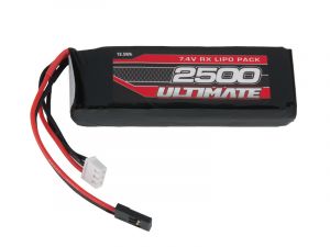 UR4451 Produktansicht vom Ultimate Competition LiPo Micro RX-Pack Straight mit 2500mAh und 7.4V plus FUT-JR Stecker