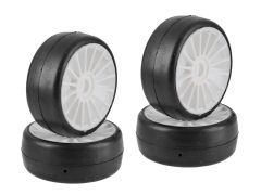 SP 1:8 Komplettrad GT Slick Hohlkammer – 4 Stück, DMC Homologation 2026, V2 Medium Mischung