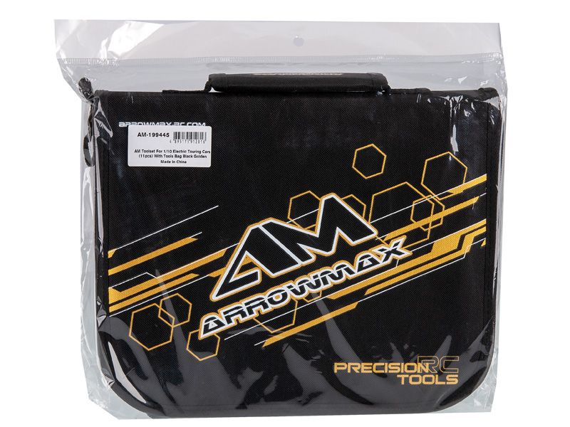 Arrowmax Werkzeug Set Onroad 11-teilig mit Tasche # Black Golden