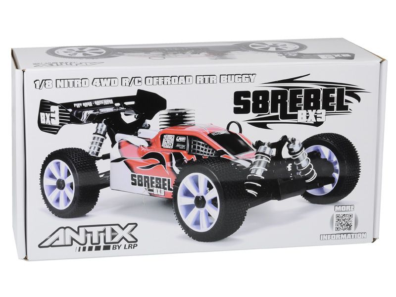 ANTIX by LRP S8 Rebel BX3 RTR 1/8 Nitro Buggy Off-Road RC Car Auto