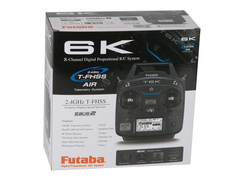 Futaba T6K V3S 8-Kanal # Combo (2.4GHz / R3008SB) 2.4GHz RC Sender
