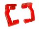 Traxxas Nachlauf-Blöcke l/r 6061-T6 Alu rot Mini-Maxx TRX10733-RED