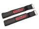 Team Corally Pro Battery Straps - 250x20mm Metal Buckle - Silicone Anti-Slip Strings - Black
