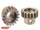 Team Corally - M1.0 Pinion – Short Wide Teeth – Hardened Steel - 18 Teeth - Shaft Dia. 8mm