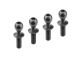 Team Corally - Kugelkopf-Durchm. 4.8mm - Gewinde 6mm - Stahl - 4 Stück