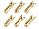 Team Corally Bullit Connector 3.5mm - Male Solid Type - Gold Plated - Ultra Low Resistance