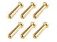 Team Corally Bullit Connector 4.0mm - Male - Solid Type-Gold Plated-Ultra Low Resistance (6)