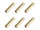 Team Corally Bullit Connector 2.0mm - Female Gold Plated - Ultra Low Resistance - 6 pcs