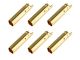 Team Corally Bullit Connector 4.0mm - Female Gold Plated - Ultra Low Resistance - 6 pcs