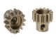 Team Corally - M1.0 Pinion - Short - Hardened Steel - 14 Teeth - Shaft Dia. 5mm