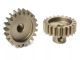 Team Corally - M1.0 Pinion - Short - Hardened Steel - 21 Teeth - Shaft Dia. 5mm