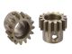 Team Corally - M1.0 Pinion – Short Wide Teeth – Hardened Steel - 15 Teeth - Shaft Dia. 8mm