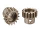 Team Corally - M1.0 Pinion – Short Wide Teeth – Hardened Steel - 16 Teeth - Shaft Dia. 8mm
